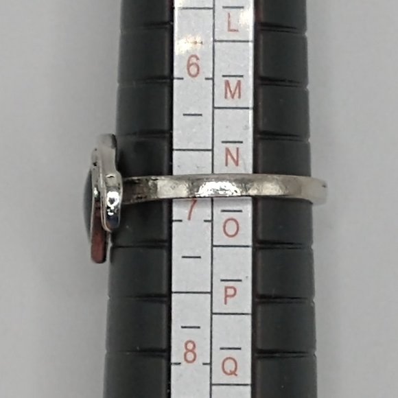 Gothic Black Soul Ring Size 6.75 - Picture 7 of 8